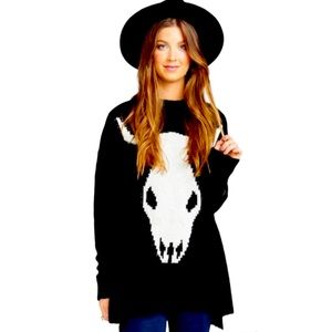 Show Me Your Mumu Fireside Sweater Night Bull size M